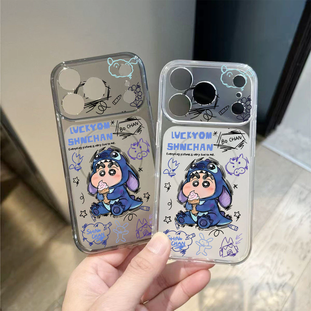 เคสคู่รักลายการ์ตูนสัตว์คู่กัน น่ารักสุดๆ สำหรับคู่รัก ใสกันเหลือง สำหรับ iPhone16 11 14 7Plus XR 17ProMax 8Plus