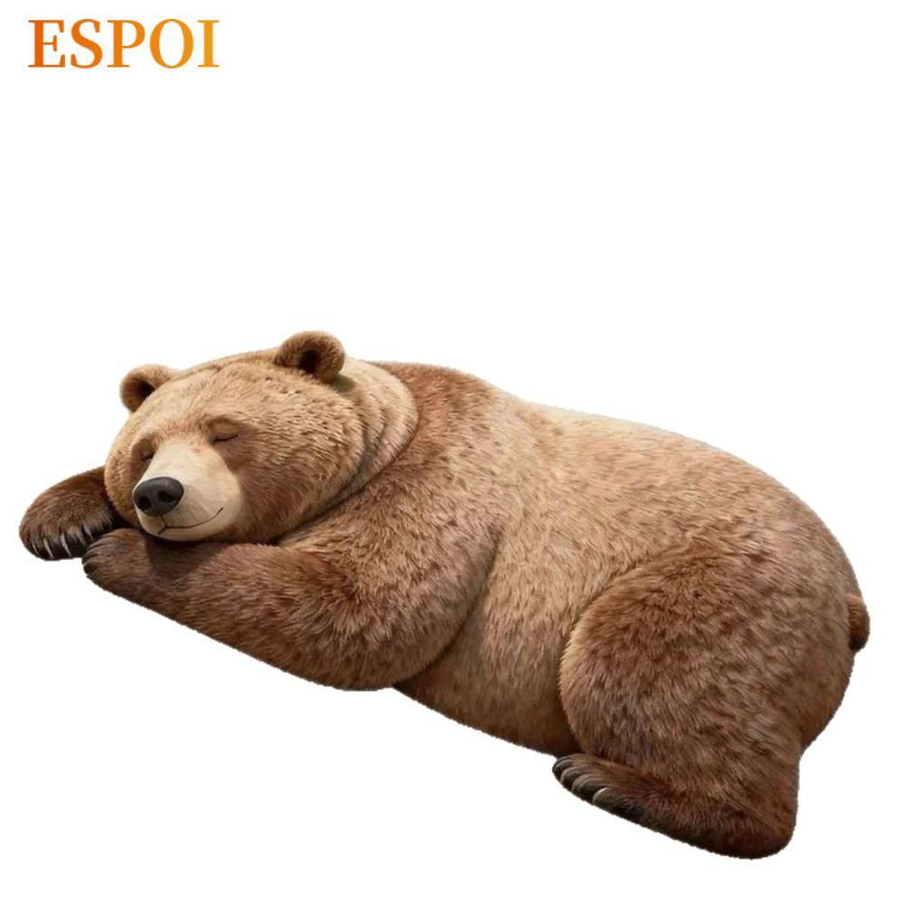 ESPOI พรมปูพื้นพื้นที่รูปหมีกันลื่นดูดซับน้ํา, พรมปูพื้นแห้งเร็วโคลนไดอะตอม, พรมข้างเตียงตกแต่งบ้าน
