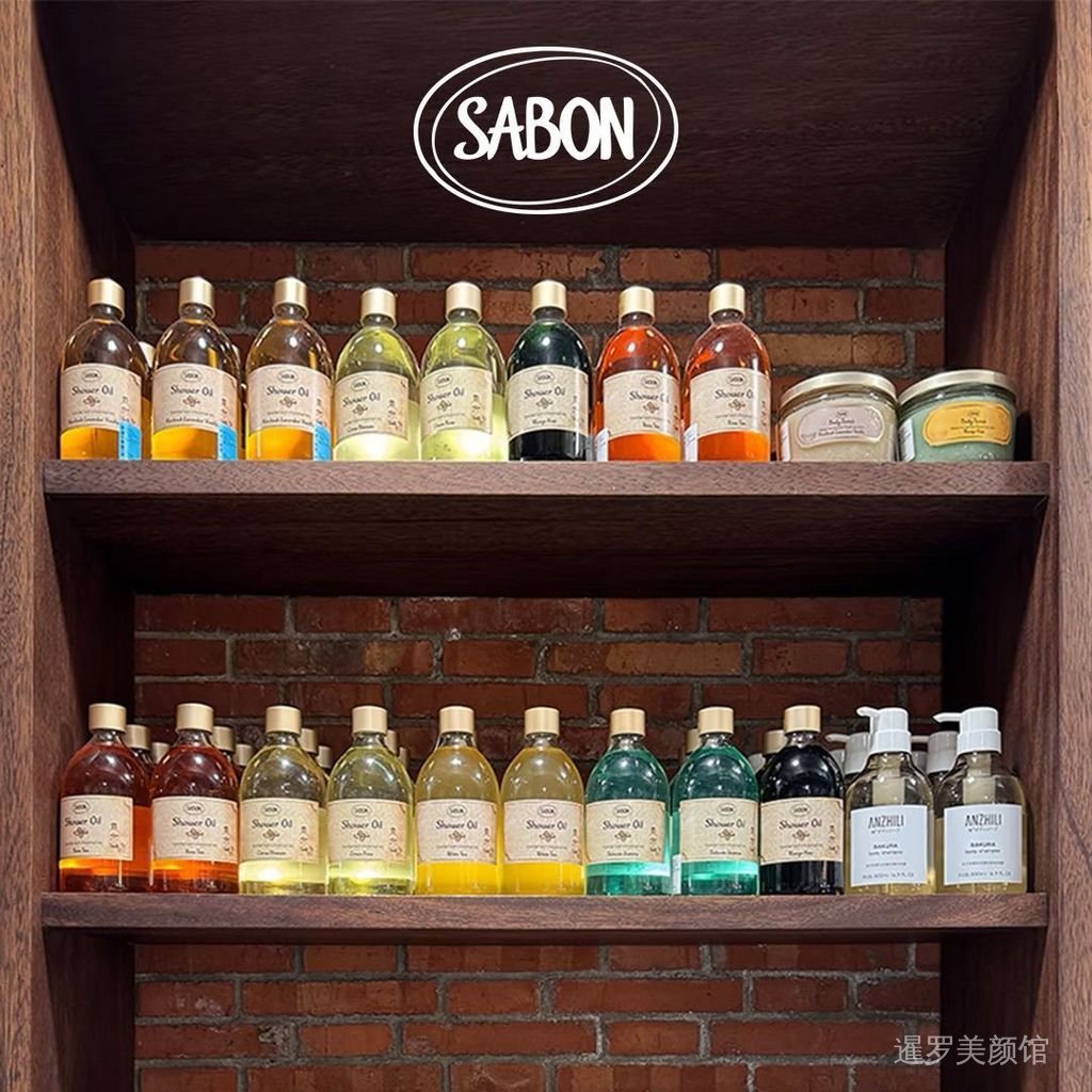 SABON Shower Oil 300ml พร้อมน้ํามันบํารุงผิว Moisturizing Fragrance ครีมอาบน้ําทําความสะอาดหอมติดทนน
