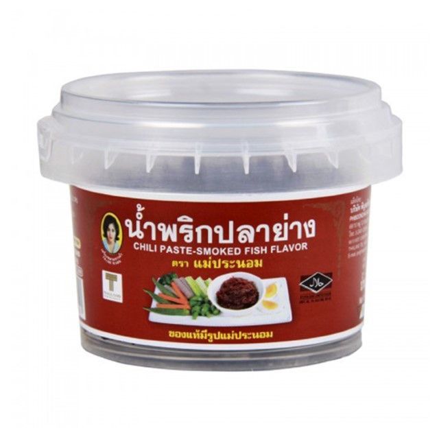 แม่ประนอม น้ำพริกปลาย่าง Mae Pranom Fish Chili Paste 90g.