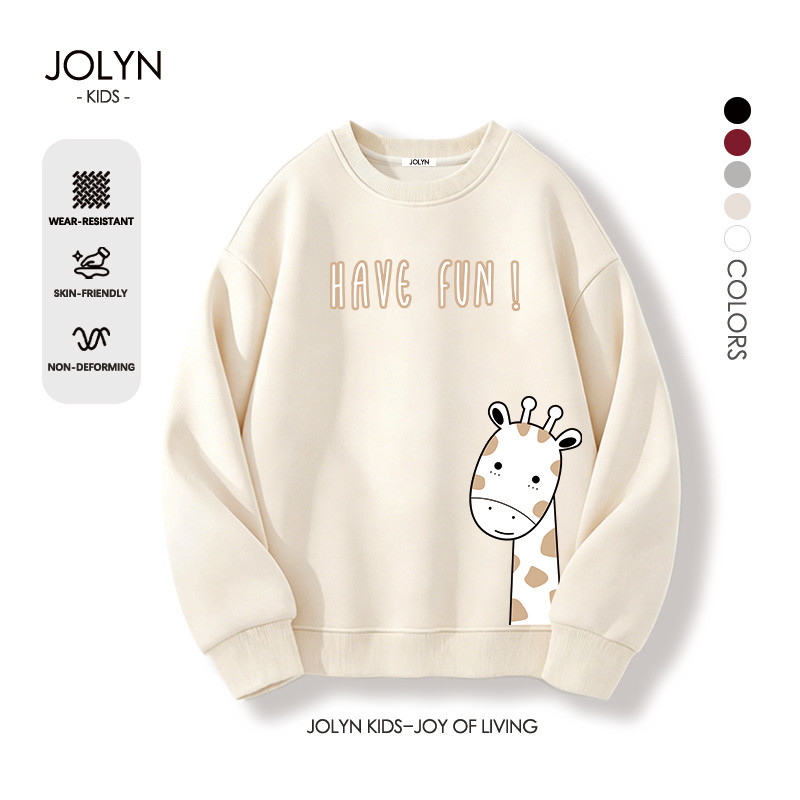 เสื้อยืดแขนยาวเด็กแฟชั่น เนื้อผ้านุ่ม ใส่สบาย คอกลม เด็ก 3-13 ขวบ ลายพิมพ์การ์ตูนน่ารัก 2026สินค้าใหม่ สไตล์ลำลอง