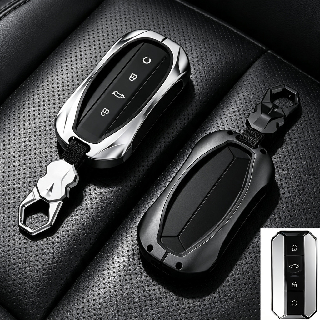 Chery Jaecoo J5 EV เคสกุญแจรีโมทรถยนต์ Jaecoo 5 ที่ใส่กุญแจรถ Jaecoo 5 EV ฝาครอบกุญแจแบบไม่มีกุญแจ