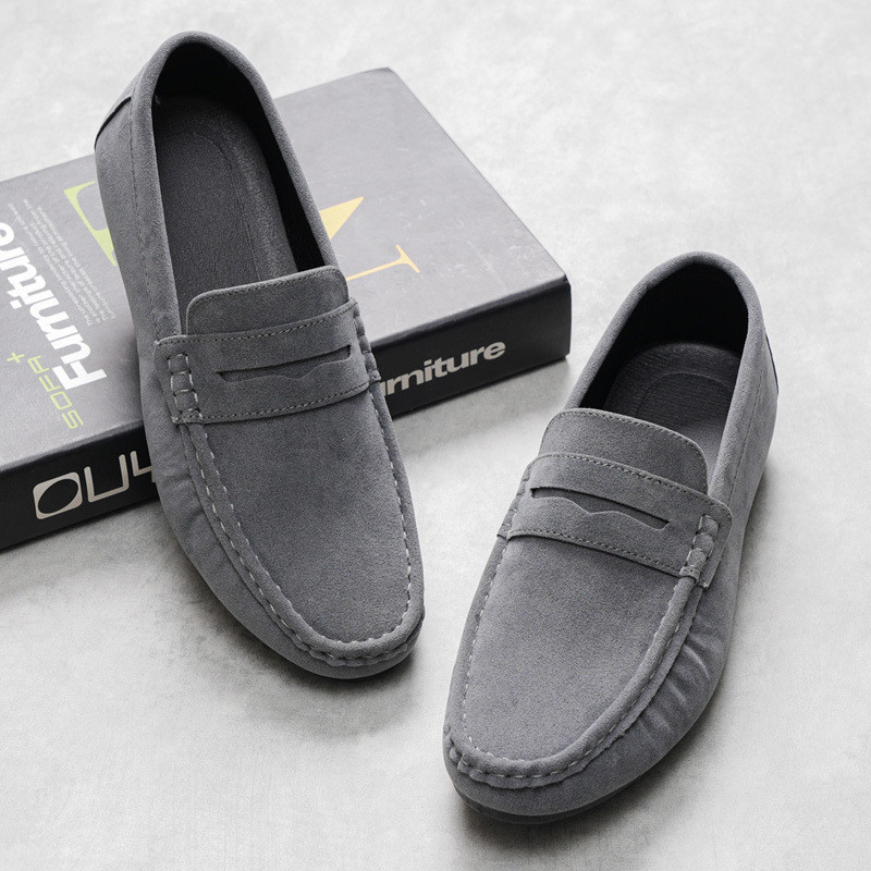 Peas Shoes รองเท้าหนังลําลองผู้ชาย Slip-On Slip-On Slip-On Shoes