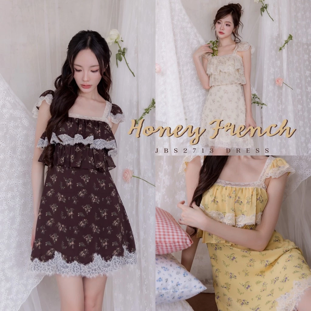 #JBS2713 Honey French Dress Joobs studio