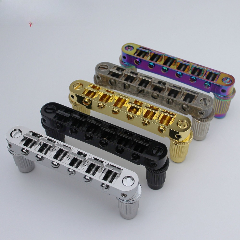 ST-GUYKER กีตาร์หยุดบาร์ Tailpiece พร้อม Anchors และ Studs สําหรับกีตาร์ LP SG