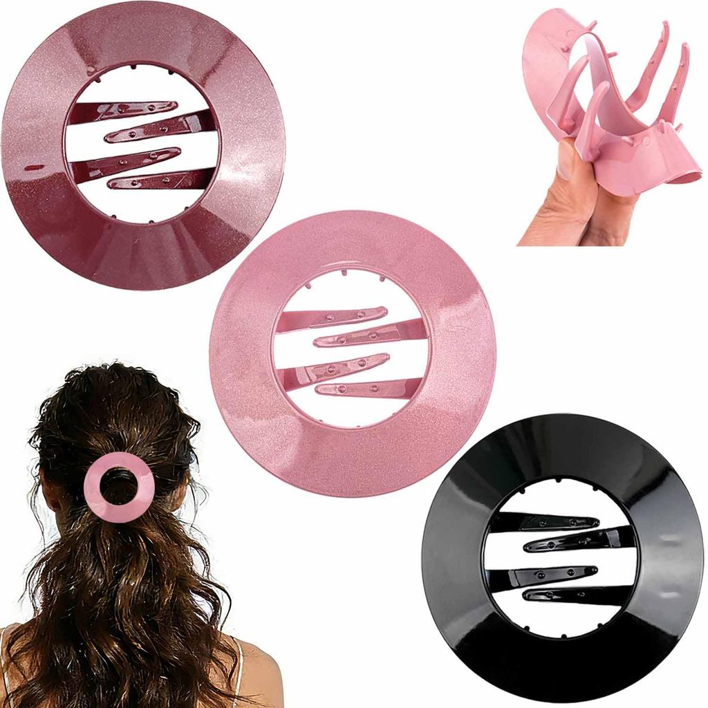 กิ๊บติดผมแบบยืดหยุ่นสําหรับผู้หญิง Cloud Soft Clips ไม่ระคายเคือง Cozy Round Hair Clip เหมาะสําหรับน