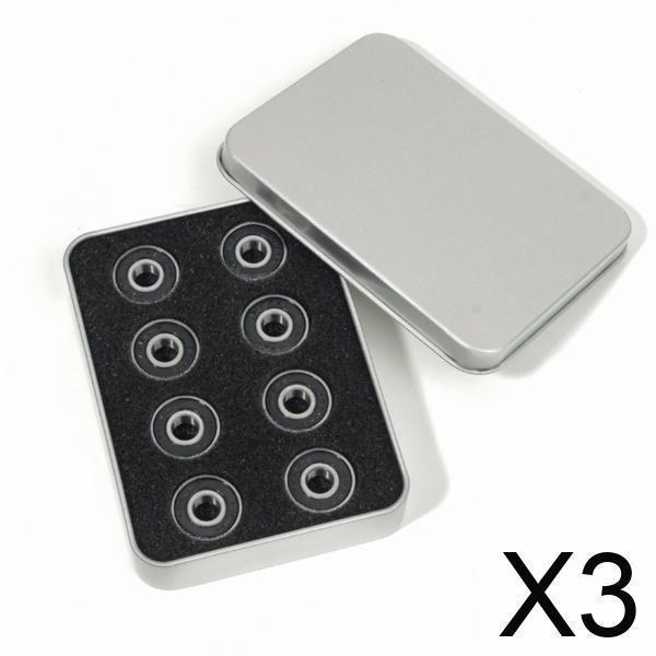 [SIMHOA] Smooth Rolling Skate Bearings 608RS Bearing Steel Rubber Sealed Wheel Hardware Inline Skati