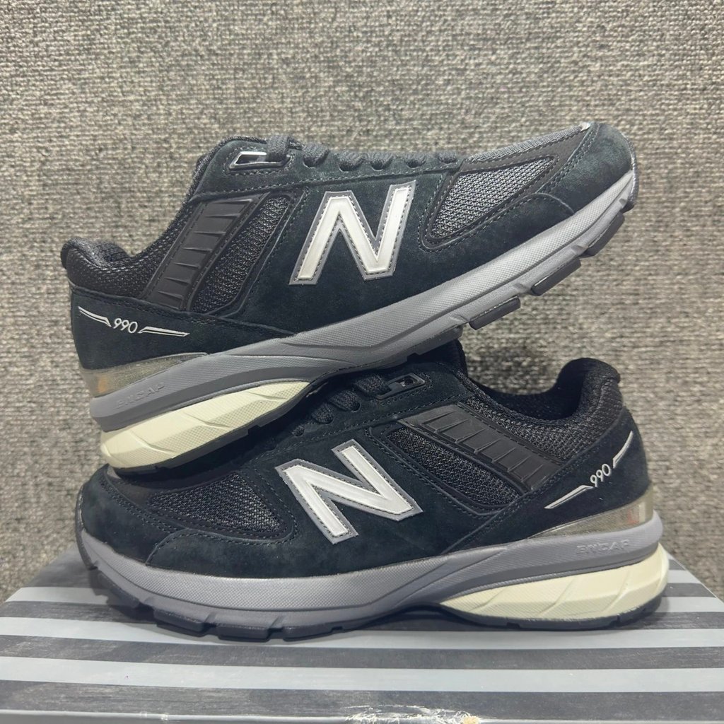 New Balance NB 990 V5 Retro สบายหนัง Low-Top Casual รองเท้ากีฬารองเท้า City Commuter รองเท้าวิ่งผู้ช