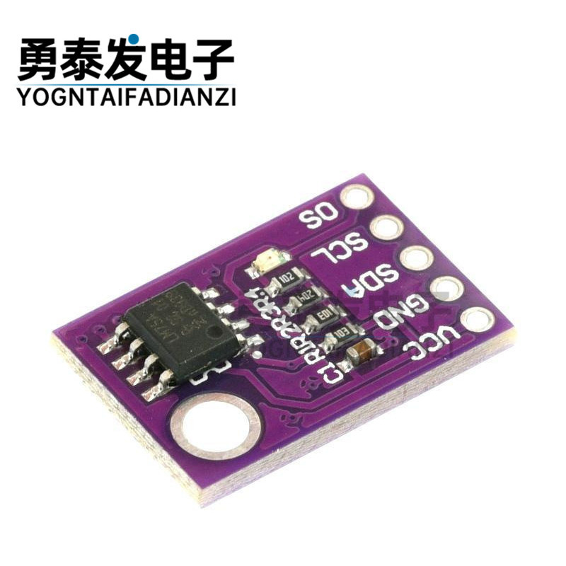 LM75 เซ็นเซอร์อุณหภูมิอินเทอร์เฟซ I2C ความเร็วสูงโมดูลบอร์ดพัฒนาความแม่นยําสูง LM75A
