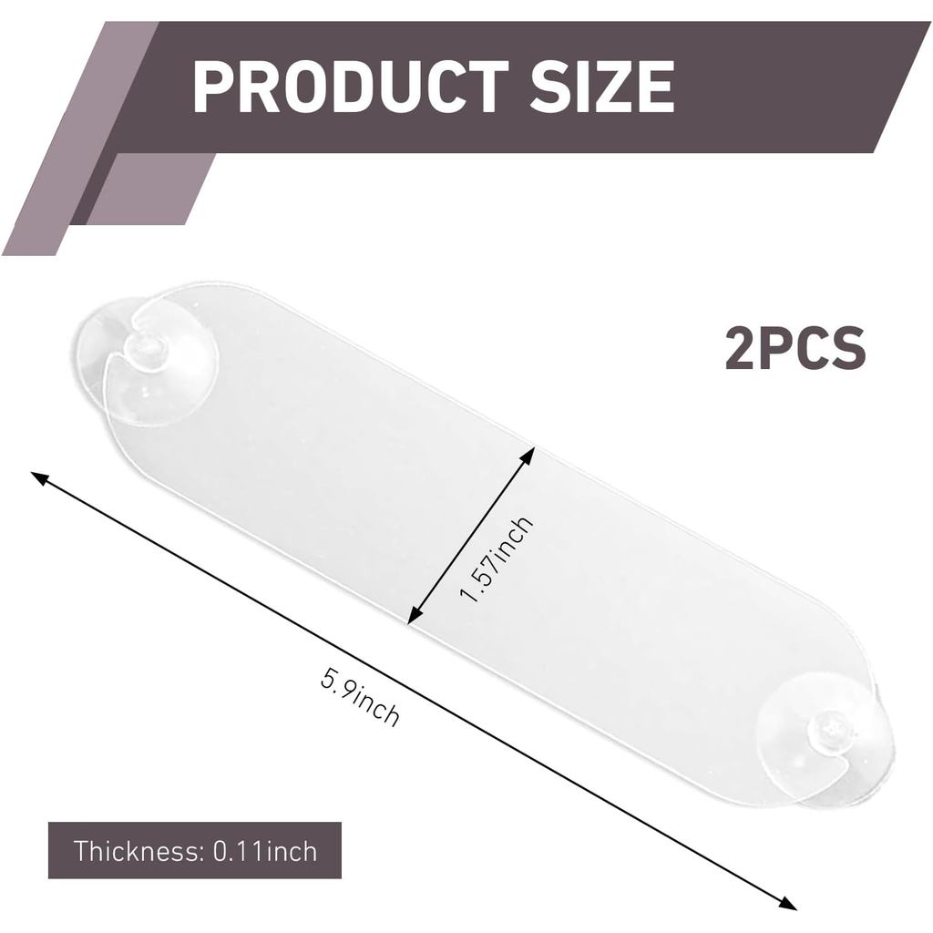 2PCS EZ Holders, HD Toll Transponder Holder, Windshield Ipass สติกเกอร์ผู้ถือถ้วยดูดที่แข็งแกร่ง, Un