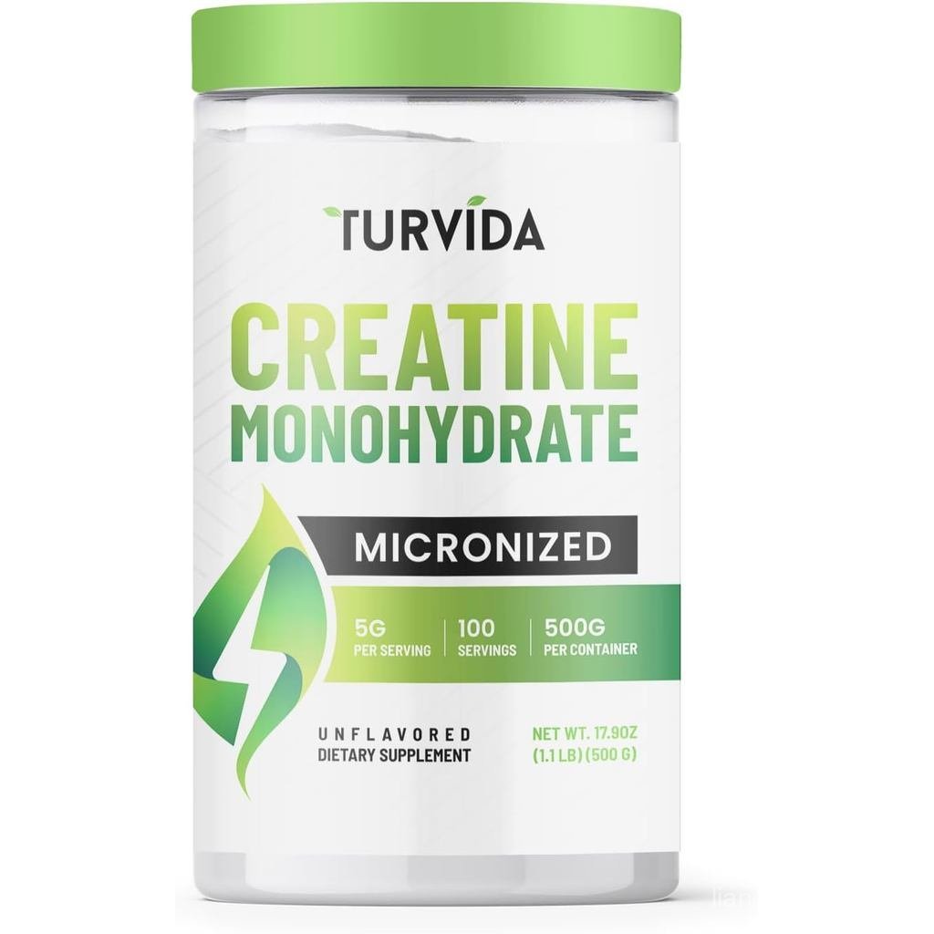 Turvida Creatine Monohydrate Micronized Creatine Powder สําหรับผู้ชายและผู้หญิง Pre Workout Monohydr