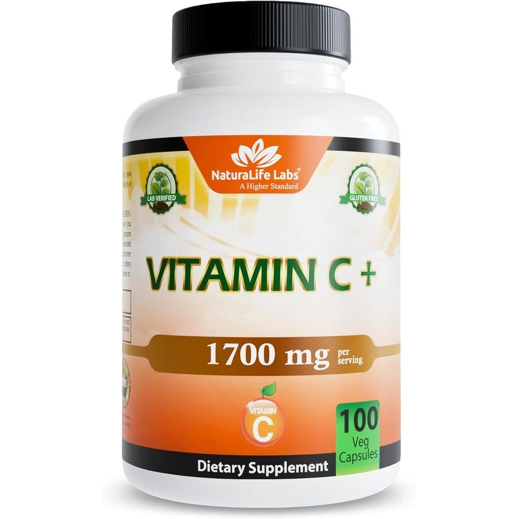 Ife Labs C พร้อม D3 Zinc Elderberry & Ginger Root – เสิร์ฟละ 1700 มก. – กลูเตนที่ไม่ใช่จีเอ็มโอ 100 