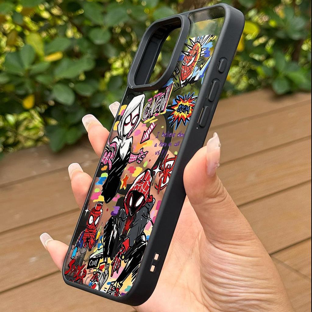 เคสไอโฟนลายกราฟฟิตน่ารักเท่ เข้ากับ iPhone ทุกรุ่น ป้องกันกระแทกและรอยขีด NLMSCS6468