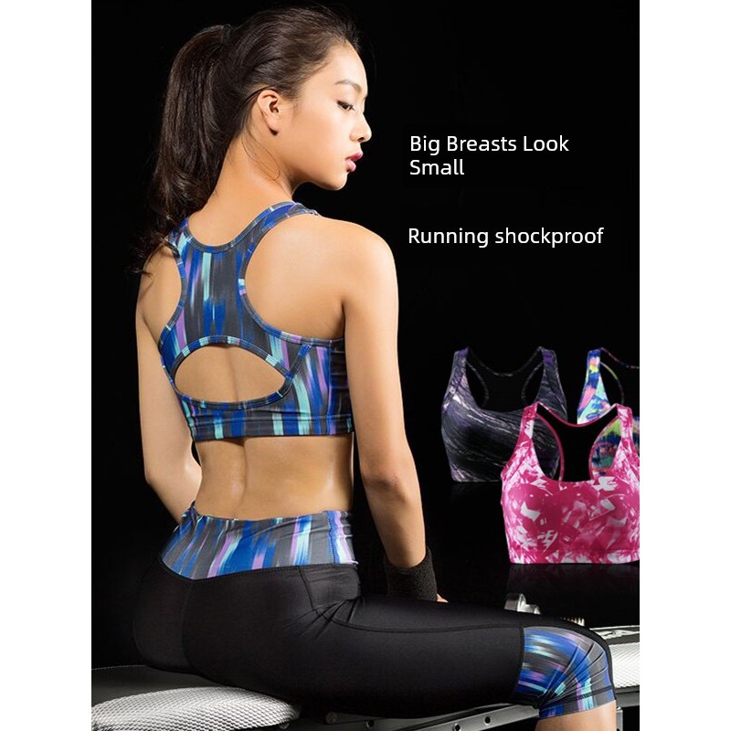 sport bra sport bar ผู้หญิง ชุดชั้นในโยคะชุดชั้นในกีฬาถ้วยคงที่แบบบูรณาการ