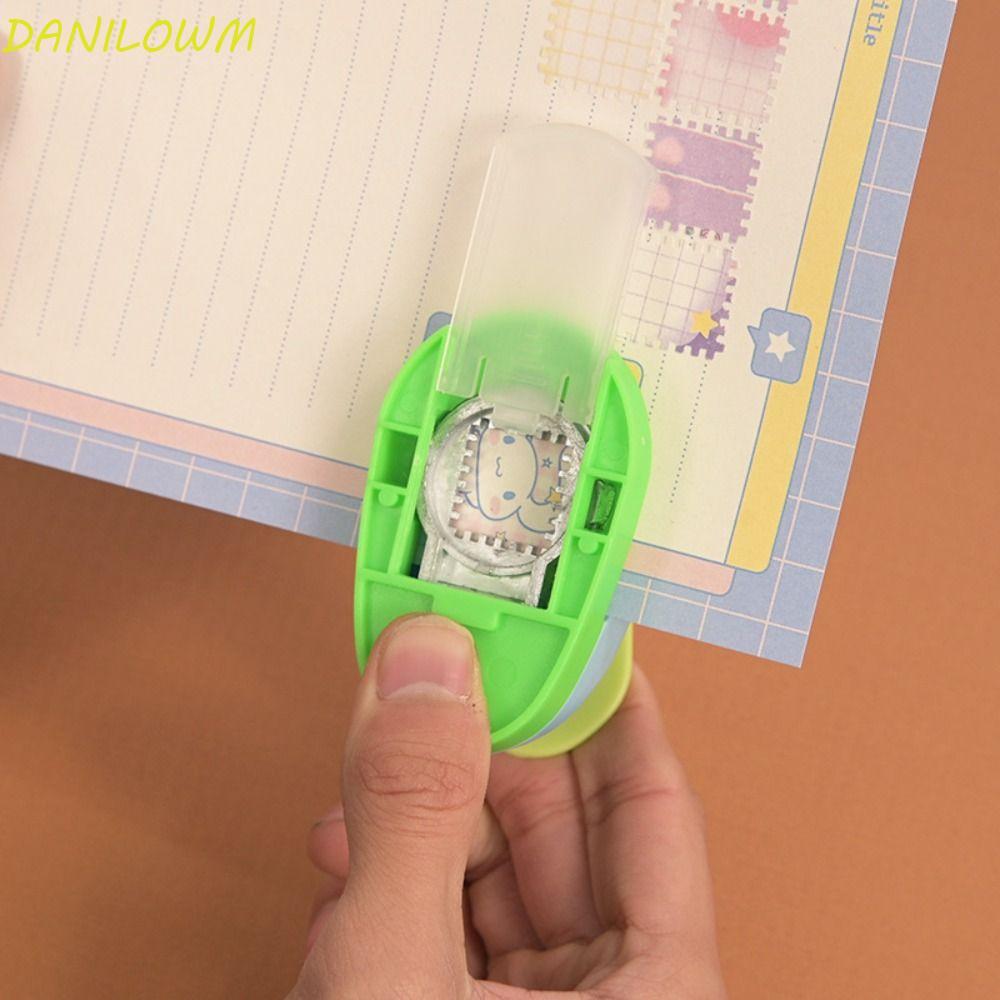 DANILOWM Stamp Border Punch, Stamp Shape Cutting Craft Embossed|อุปกรณ์การเรียน Punches Maker Hole P