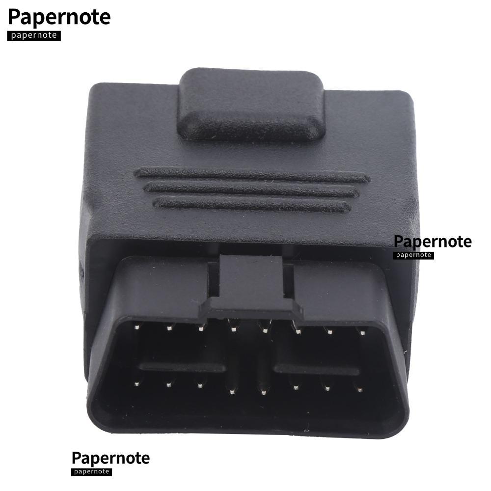 PAPERNOTE OBD2 ปลั๊กอะแดปเตอร์,เต็ม 16 พินชายหญิง OBD2 Connector, Heavy-Duty Compact ABS Plug-and-Pl