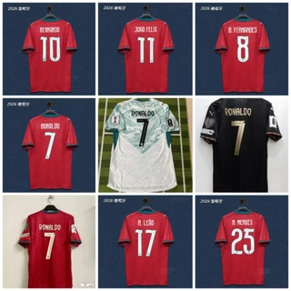 2026 World Football Cup เสื้อโปรตุเกส Player Edition พิมพ์หมายเลข C Luo No. 7 B Feeball Fan Player Edition C Luo Jersey
