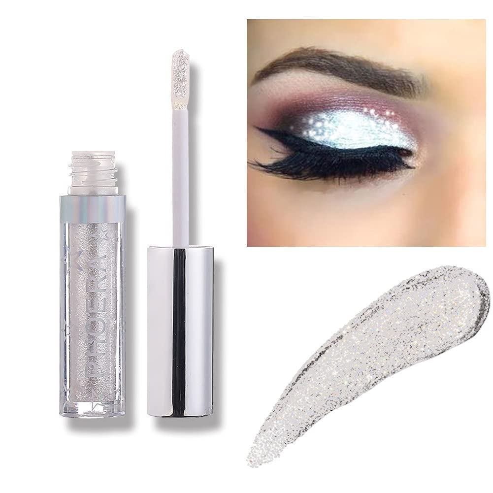 Glitter Eyeshadow,Eye Makeup Liquid Shiny Glowing Light Color Eyeliner Shiny Long-lasting Waterproof