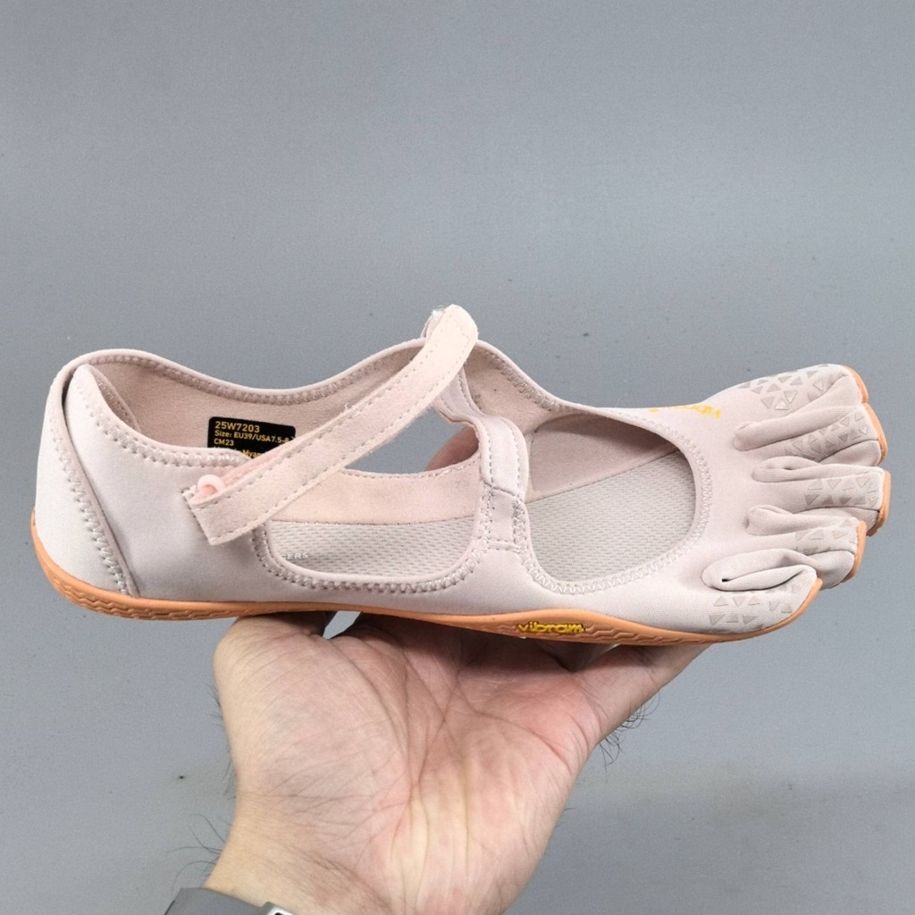 Vibram V-SOUL Five-Toed รองเท้าโยคะพิลาทิสในร่มฟิตเนสกีฬาเต้นรําการฝึกอบรมรองเท้าผู้หญิงยิงจริง