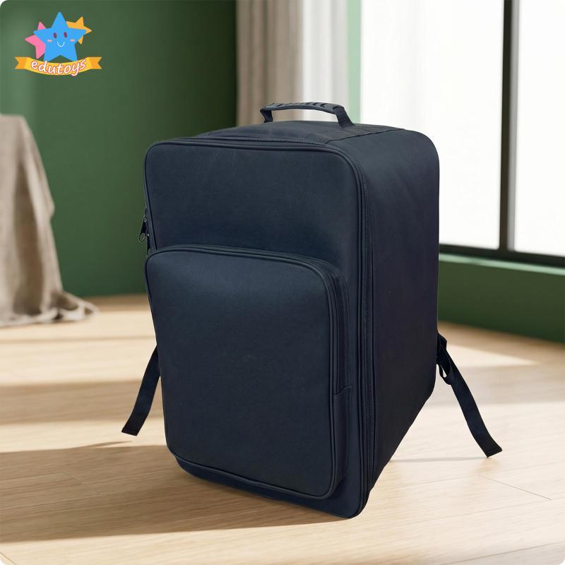 [Edstars] Music Gear Portable Drum Carry Case Black Cajon Drum Bag Cushion Cajon Bag ผ้า Oxford แข็ง