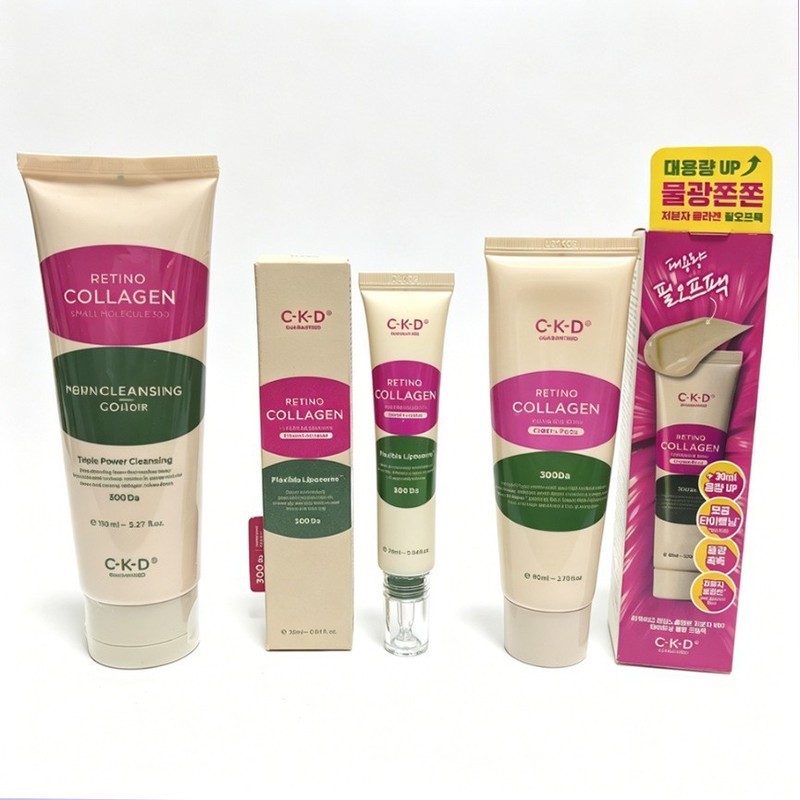 080707เกาหลีเกาหลี CKD Retina Facial Mask Collagen Facial Cleanser 150ml CKD คอครีม CKD Peeling Mask