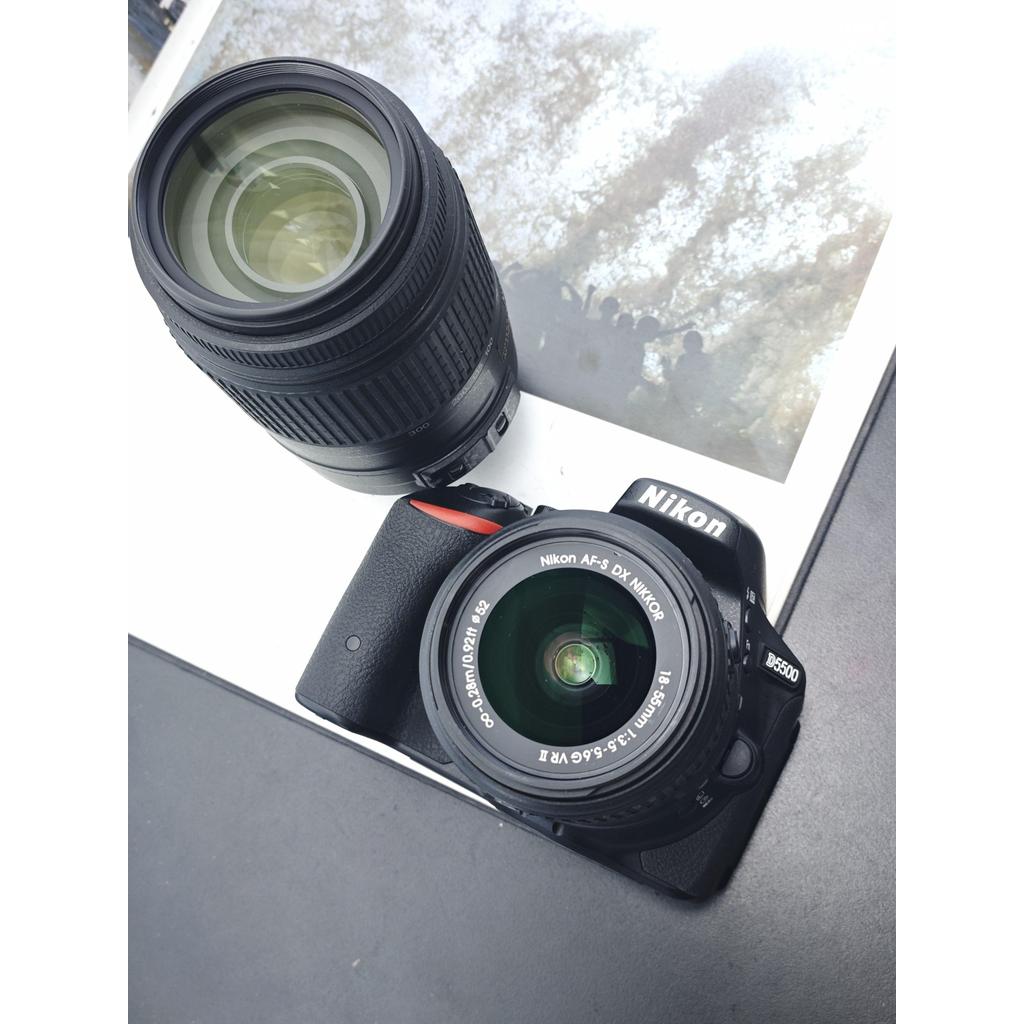 Used Nikon D5500 with Double Zoom Kit Digital Camera #2008807