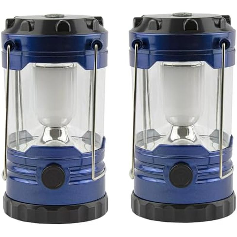 โคมไฟ LED 8 นิ้ว Woodland Creek พร้อมเข็มทิศสีน้ําเงิน 2 แพ็ค