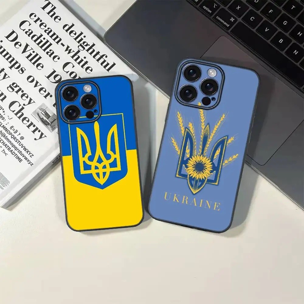 TP-1 U-Ukraine Flagเคสโทรศัพท์สําหรับIPhone 16 15 14 13 12 17 PRO MAX PLUS Mini TPUนุ่มผิวกรณี