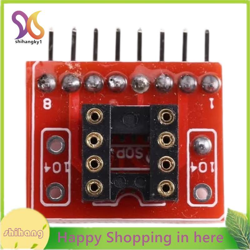 OP AMP DIP8 Dual-Row Socket Converter สําหรับ Single-Row ZIP SIP8 แพคเกจ- NJM4558L, NJM5532, 4565, 2