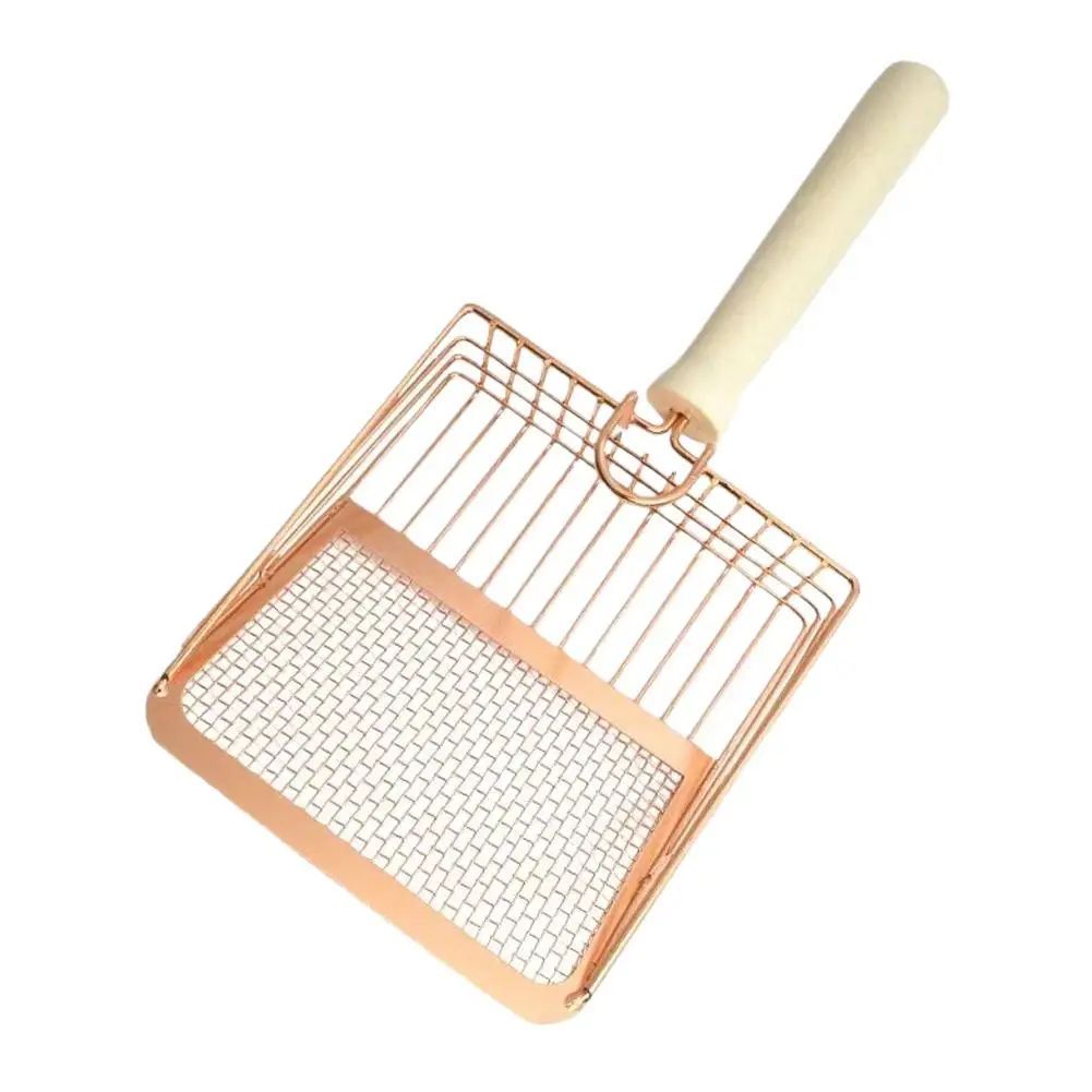 ที่ตักทรายแมว Dog Cat Clean Feces Supplies Stainless steel shovel Cat Litt