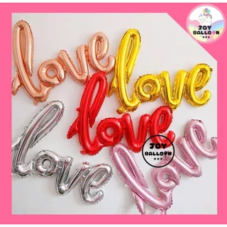 ลูกโป่งบอกรัก Love ฟอยล์บอกรัก เลิฟ มี 2 ขนาด (ส่งเร็วจากกรุงเทพ) สินค้าไม่รวมที่สูบ ตกแต่งงานครบรอบ บอกรัก วาเลนไทน์...