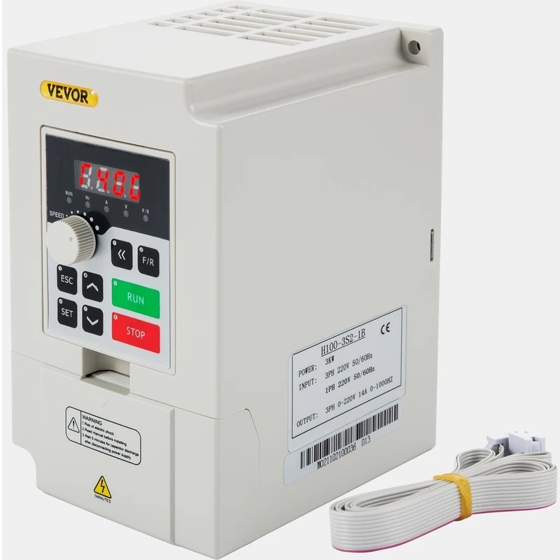 BZWT SucceBuy 2.2/3/4/7.5KW VFD ความถี่อินเวอร์เตอร์ 110V/220V 1/3P อินพุต 3P เอาต์พุตตัวแปรความถี่ไ