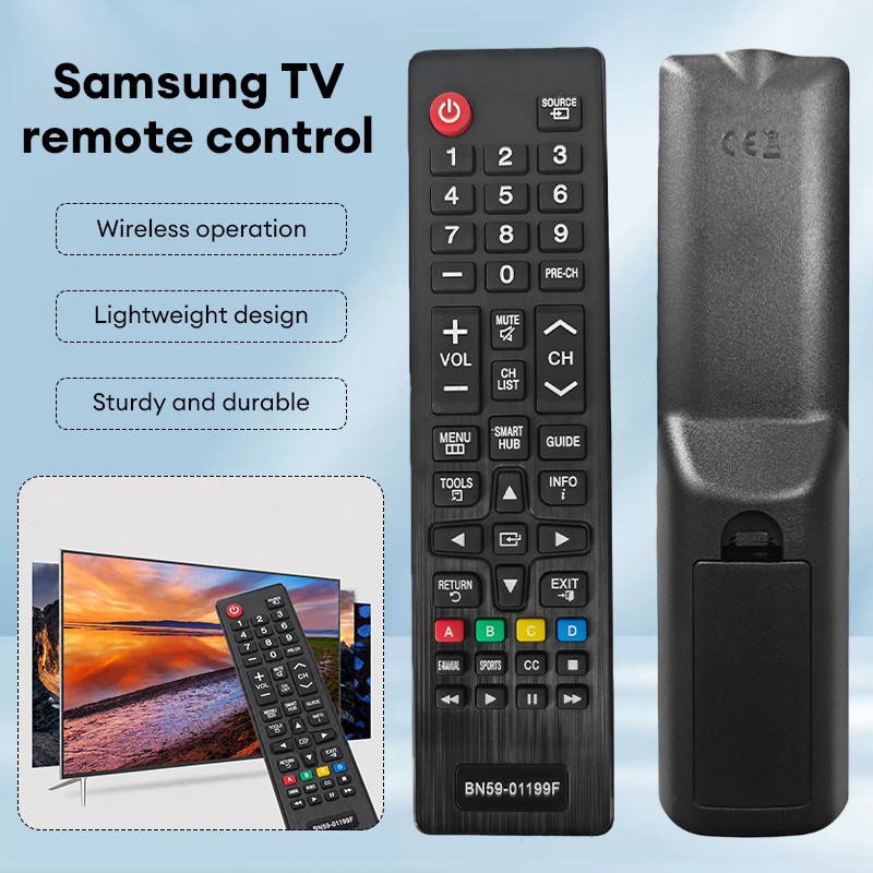 BN59-01199F รีโมทคอนโทรลโทรทัศน์สำรองสำหรับ Samsung Smart TV