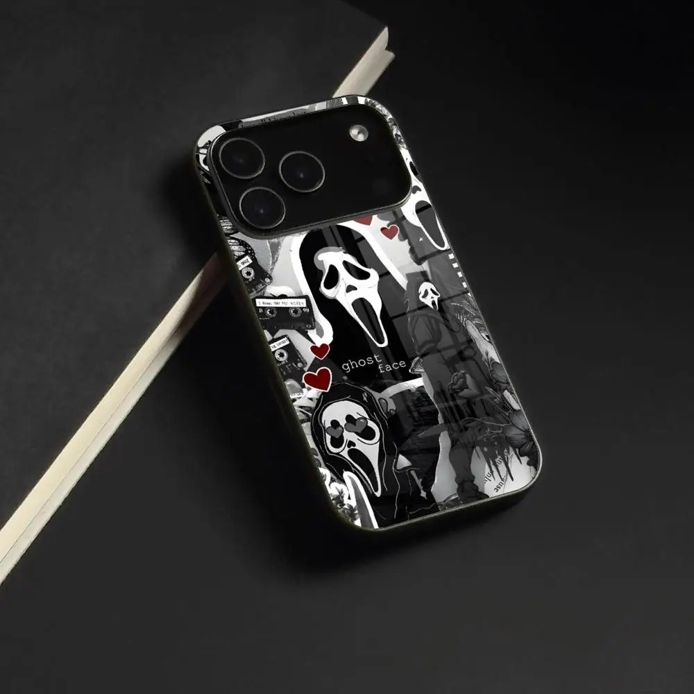BK-1 Ghostface Horror Scream เคสโทรศัพท์สําหรับ Iphone 17 Air 18 16 15 14 12 11 13 Pro Max Mini X Xr