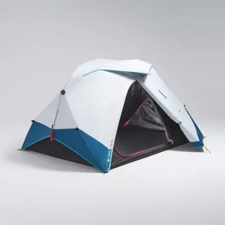 Decathlon Camping Tent 2 Seconds Easy เต็นท์สำหรับ 2 คนรุ่น 2 Seconds Easy ผ้า Fresh & Black - White/Blue