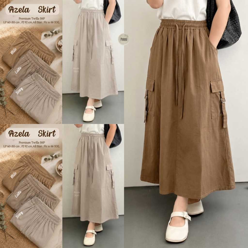 1108 AZELA SKIRT โดย PiRooZ FASHION SOLO // NOVIISTUFF