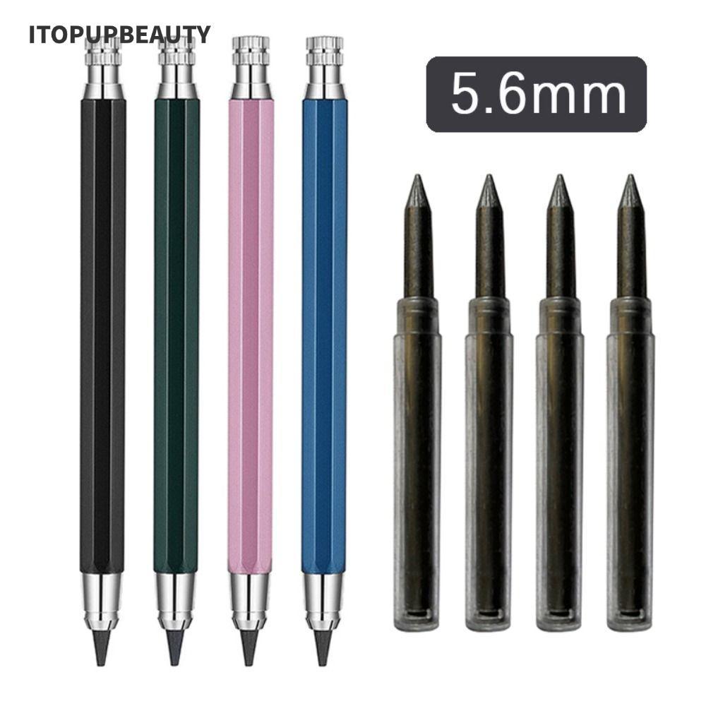 ITOPUPBEAUTY ดินสออัตโนมัติ 5.6 มม.2B/4B/6B/8B ดินสอ Refill Sketch Comics Design การเขียนการวาดภาพเค