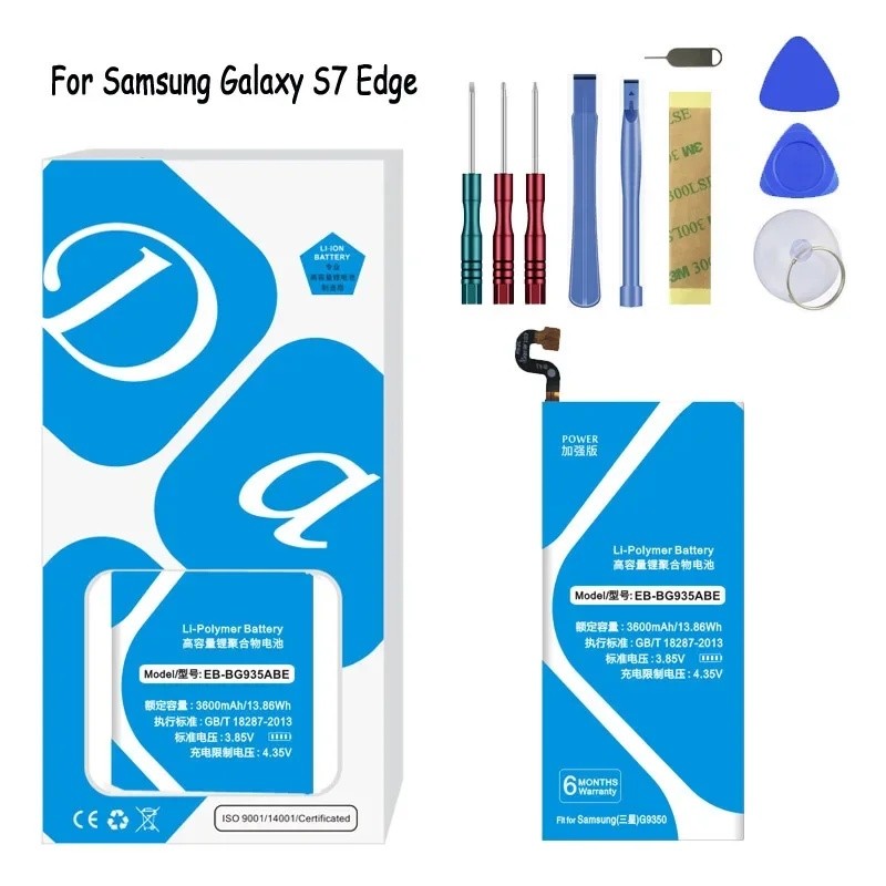 Orginal XDOU EB-BG935ABE EB-BG935ABA 3600mAh แบตเตอรี่สําหรับ Samsung Galaxy S7 Edge SM-G935 G9350 G