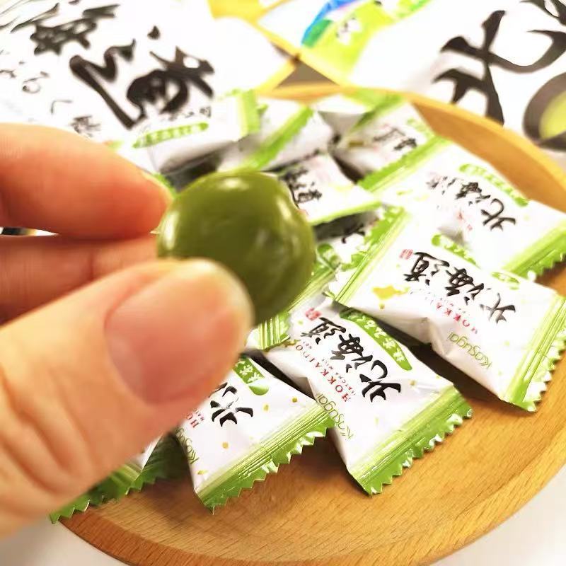 ญี่ปุ่นนําเข้า kasugai kasugai Hokkaido Nougat Aichi Prefecture Matcha Candy Milk Candy Snacks 81g26