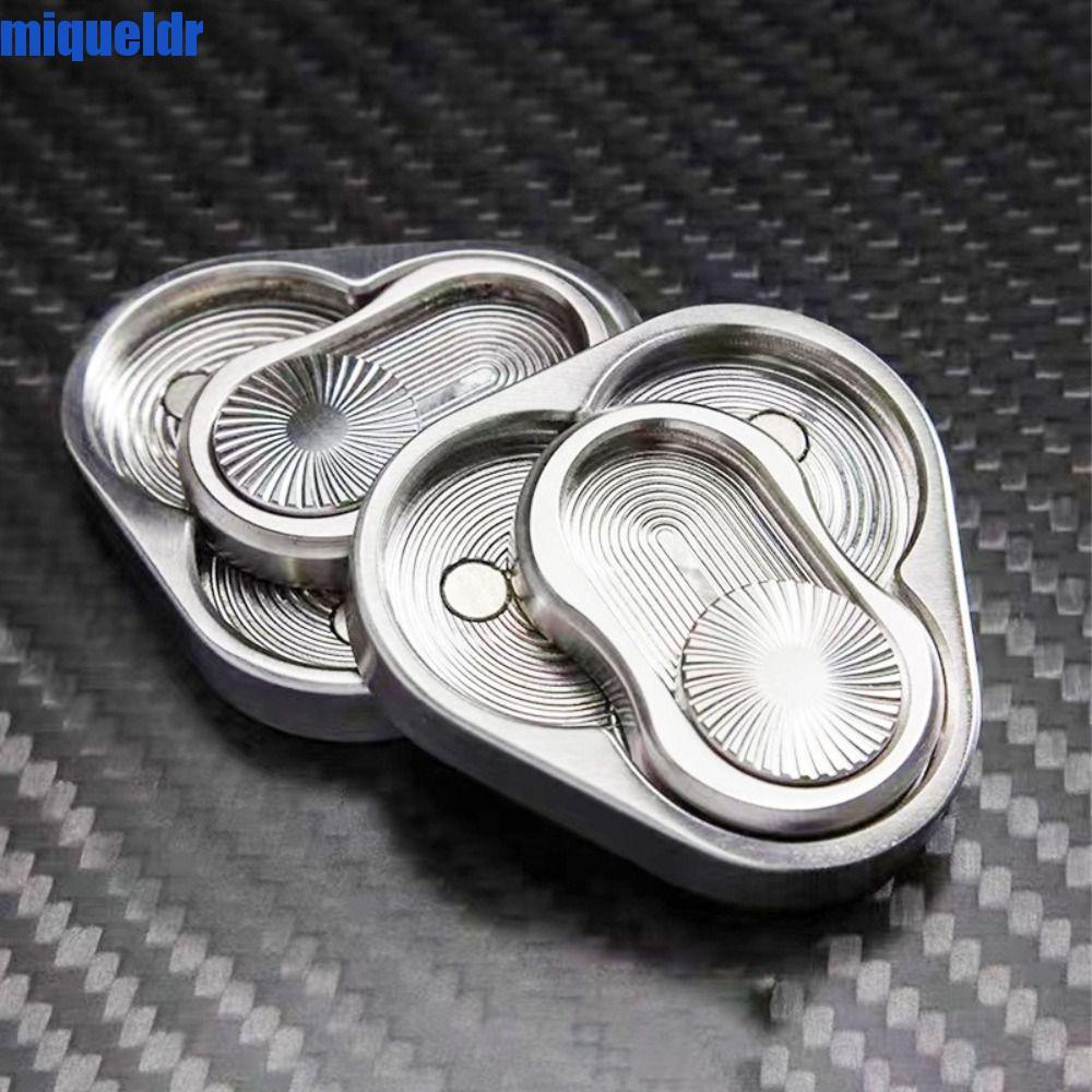 MIQUEL สามเหลี่ยมหมุน Slider ของเล่น, ของเล่น Fidget สามเหลี่ยมสแตนเลสสามเหลี่ยม Fidget Slider, ที่น