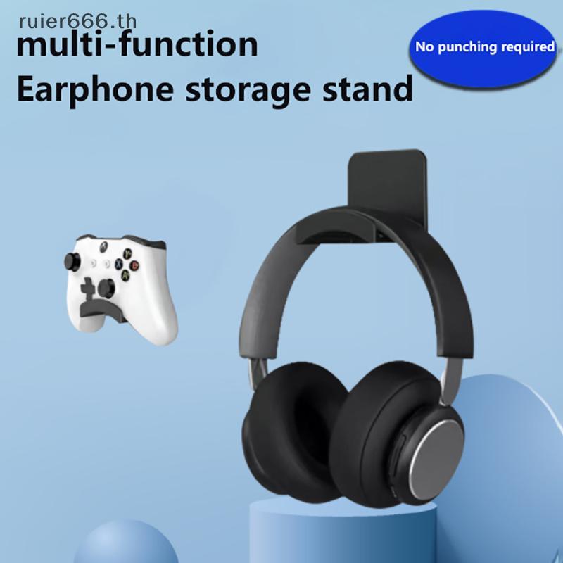 # ruiier # Universal ขาตั้งหูฟัง Gaming Controller Holder ชุดหูฟังจอแสดงผล Ra ภายใต้โต๊ะตะขอแขวนสําหรับหูฟัง Wall Mount Gaming .