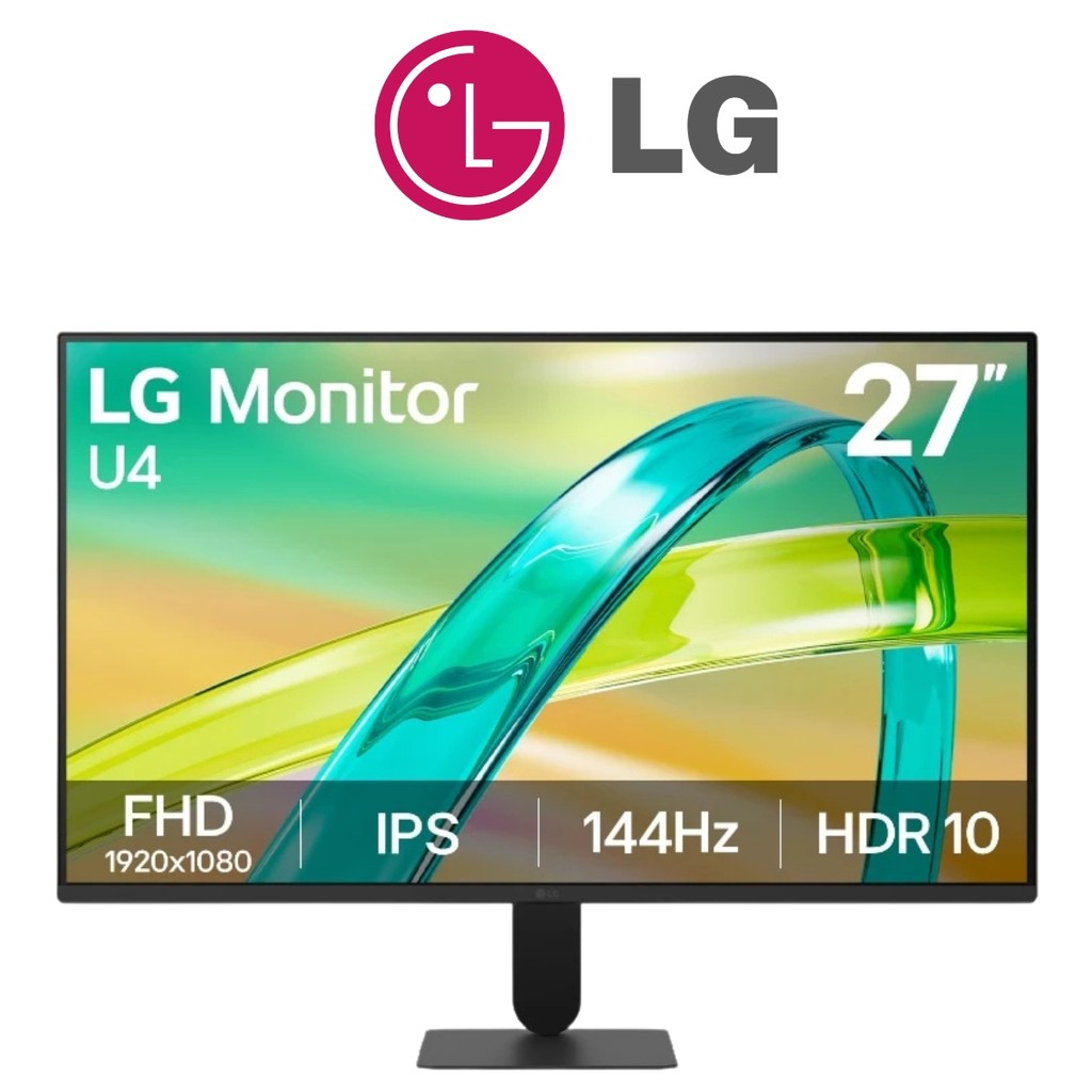 LG MONITOR (จอมอนิเตอร์) 27U411B-B  27" FHD 144Hz IPS ประกัน 3 ปี