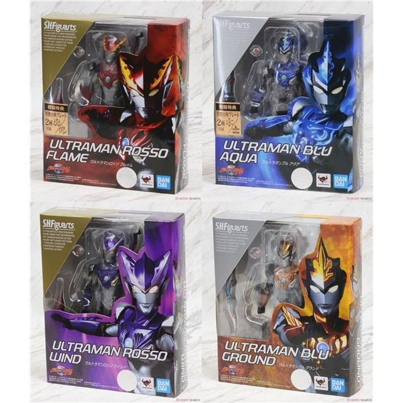 เวอร์ชั่นญี่ปุ่น Bandai Robru Ultraman SHF Flaming Water Leap Earth Blast Form Rosso First Return Bo