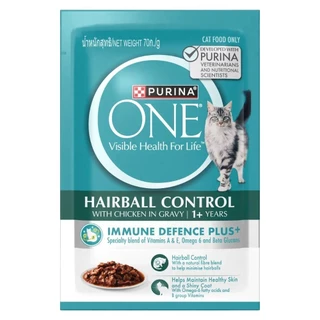 [เลือกรสชาติได้] Purina One อาหารเปียก 70 กรัม x 24 ซอง สูตร Complete & Balance เลขทะเบียน07