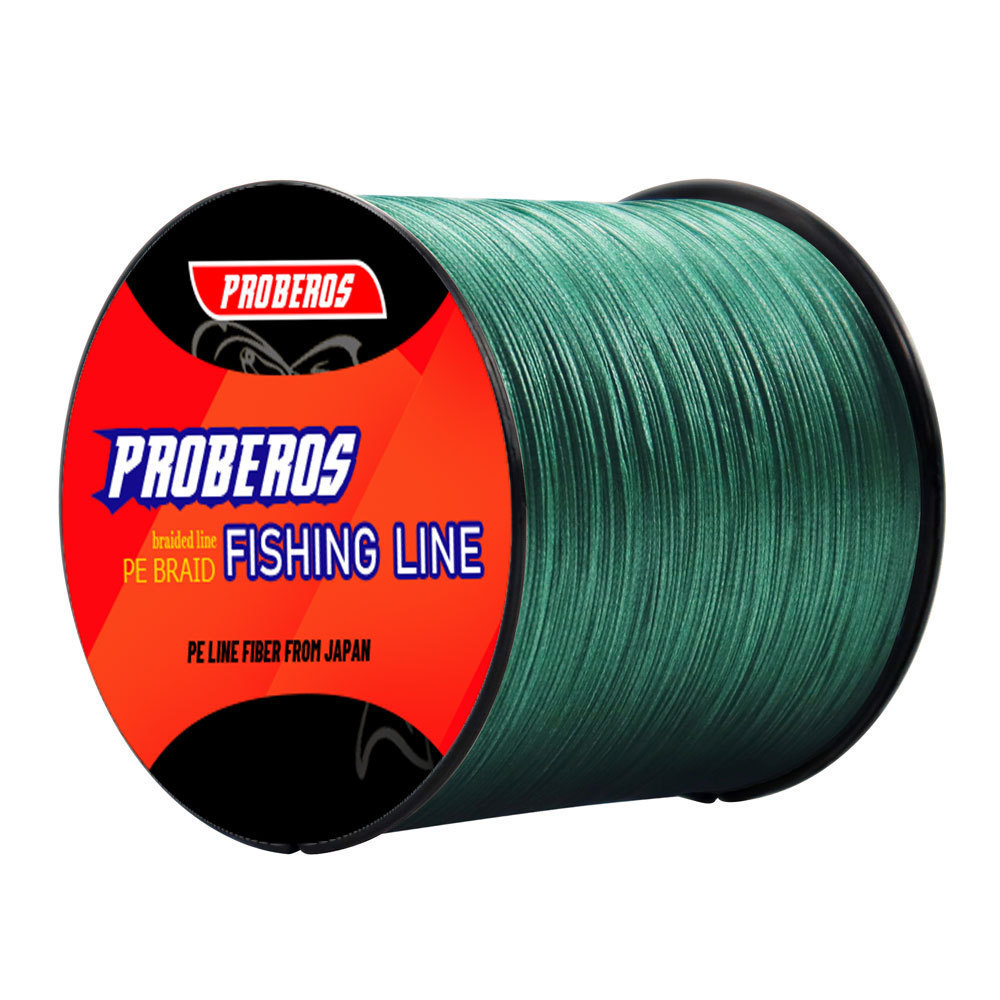 PROBEROS 500M 4 Strands PE สายถักสายตกปลา Tough PE ลวดสําหรับอุปกรณ์ตกปลาเหยื่อตกปลา
