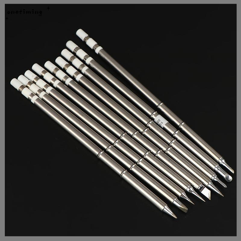 Onetimingsuper5p T12 เคล็ดลับหัวแร้ง T12-K IILS J02 J02 JL02 KU สําหรับ Hakko Fx951 DIY T12 สถานีบัด