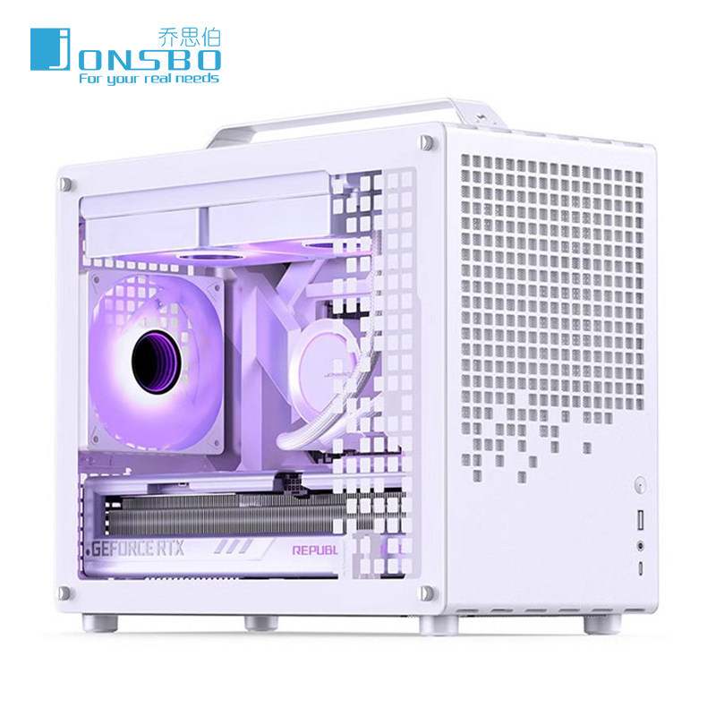 JONSBO JONSBO Z20 แบบพกพาแบบพกพา MATX สีขาว 240 ระบายความร้อนด้วยน้ํา MINI Desktop Computer Case