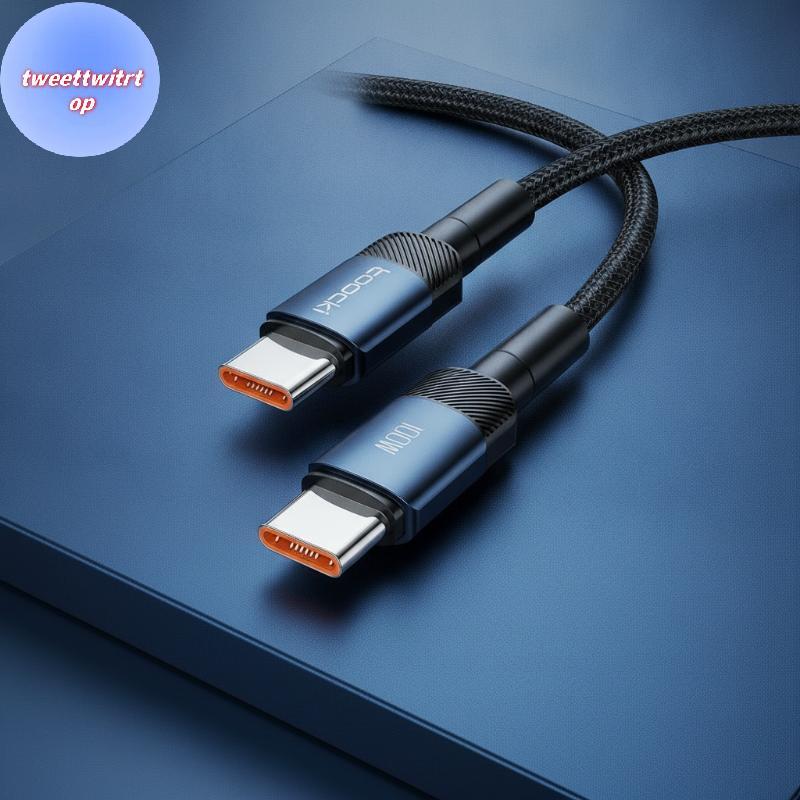 DOUSUN 100W Type C ถึง Type C สายชาร์จเร็วความร้อนต่ํา Stable Output Cord สําหรับโทรศัพท์สําหรับเล่น