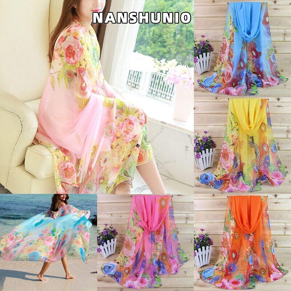 NANSHUNIO Beach Shawl Gift Head Wrap อุปกรณ์เสื้อผ้า Summer Beach Sarong Scarf