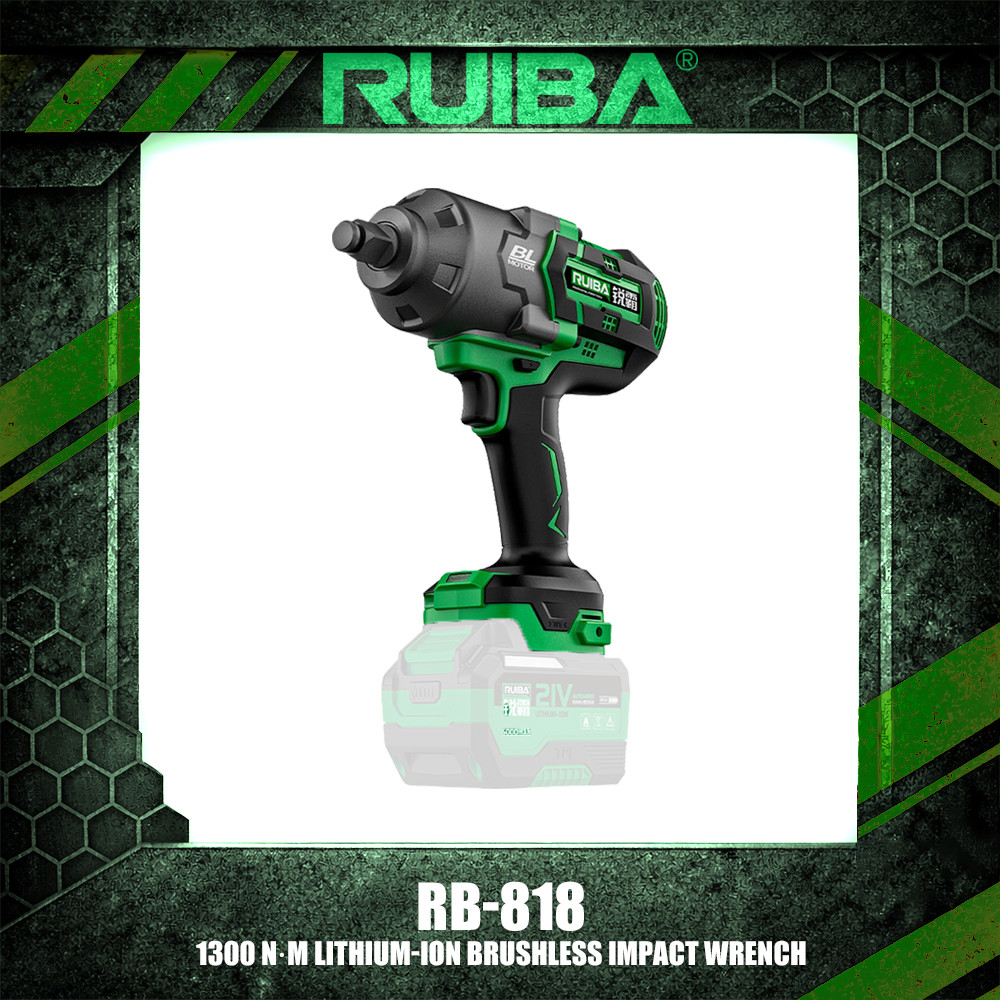 Ruiba RB-818/RB-818A 1300/1500 N·M LITHIUM-I0N BRUSHLESS IMPACT WRENCH
